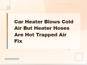 Car Heater Blows Cold Air but Hoses Hot? Fix Trapped Air in Cooling System